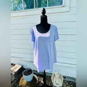 ✨Sold✨NWOT Avon Studio 1886 XL Pocket T-shirt; Lavender